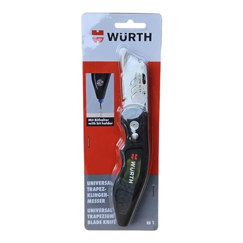 Würth Trapezklingemesser mit Bitaufnahme 1/4 Zoll, Würth Art.-Nr. 071566 515 von Wuerth