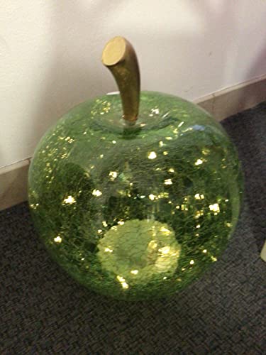 Dekoleuchte Apfel Leuchte (M) Glas, Hellgrün, Apfel Lampe mit LED Lichterkette, Dekolampe, Tischleuchte, Apfellampe von Wurm