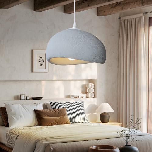Wylolik Wabi-sabi Pendelleuchte kreative Hängelampe unregelmäßige handgefertigte Heimleuchte, japanische Hängeleuchte für Foyer-Lampe graue Oberfläche hängende Deckenleuchte für Hotelhallenbeleuchtung Wylolik Wabi-sabi Pendelleuchte kreative Hängelampe unregelmäßige handgefertigte Heimleuchte, japanische Hängeleuchte für Foyer-Lampe graue Oberfläche hängende Deckenleuchte für Hotelhallenbeleuchtung von Wylolik