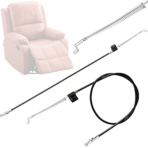 XAVSWRDE 2er Set Couch Stuhl Sofa Recliner Griff Kabel Metall Entriegelungshebel Kabel mit S Haken und ausgesetzt Frühling Universal Couch Ersatzkabel für Sessel Lehnsessel Sofa von XAVSWRDE