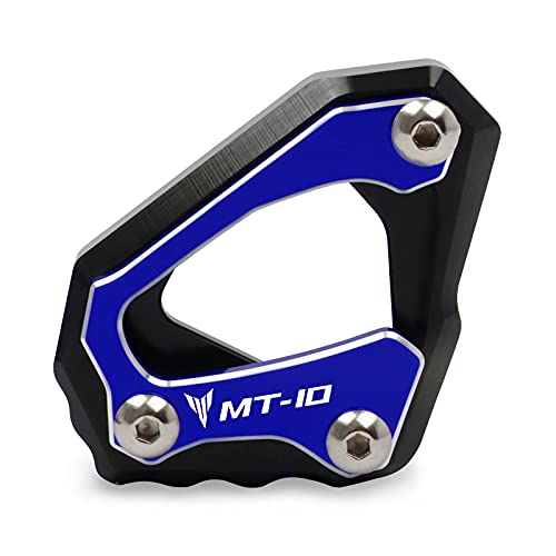 SeitenstäNder Verbreiterung Motorrad CNC Kickstand Foot Side Stand Extension Pad Support Platte Anpassungsanpassung for Yamaha MT-10 MT 10 MT10 FZ-10 FZ10 R1M R1 M 2015-2021 Motorrad SeitenstäNder Unt von XBHGSY