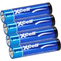 Xcell - 4er Folie LR03 Micro Super Alkaline Batterie aaa von XCell