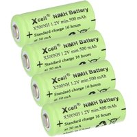 Xcell - 4x Akku Lady n X500NH ersetzt LR1, LR01, 4901, 4001, MX9100, 910A, E90 1,2V ni-mh 500mAh von XCell