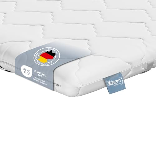 XDREAM Pure | Ergonomischer Matratzentopper mit hochwertigem Kaltschaumkern | Bänder zur Befestigung | Öko-Tex Zertifiziert | 100 x 200 cm XDREAM Pure | Ergonomischer Matratzentopper mit hochwertigem Kaltschaumkern | Bänder zur Befestigung | Öko-Tex Zertifiziert | 100 x 200 cm von XDREAM