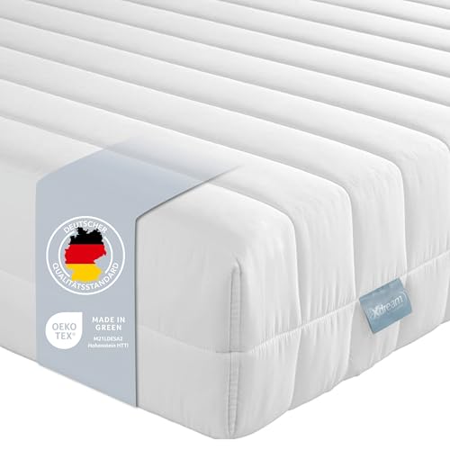 XDREAM Pure | Orthopädische 7-Zonen Kaltschaummatratze mit Öko-Tex Zertifikat | Rollmatratze | Made in EU | Härtegrad 3 (H3) |80 x 200 cm von XDREAM