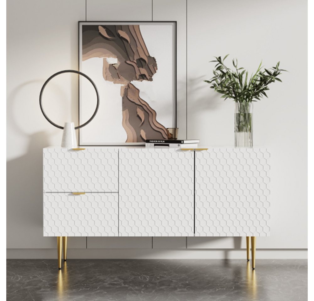 XDeer Sideboard Sideboard,Kommode mit zwei Türen und zwei Schubladen von XDeer