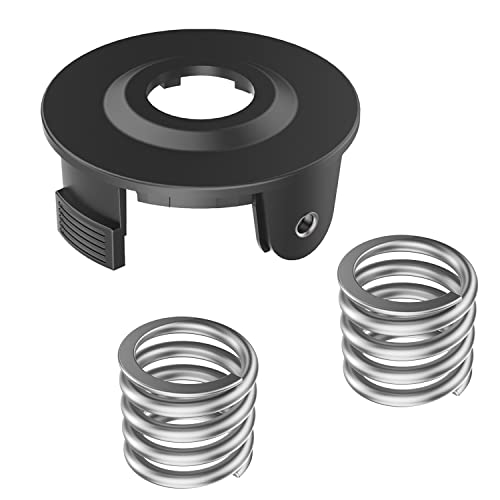 XIJIANG Rasentrimmer Spulenabdeckung, 2-teilige Strimmer-Ersatzfeder für Makita DUR181Z DUR181RF DUR181 Akku-Rasentrimmer, 196146-9/195858-1 von XIJIANG