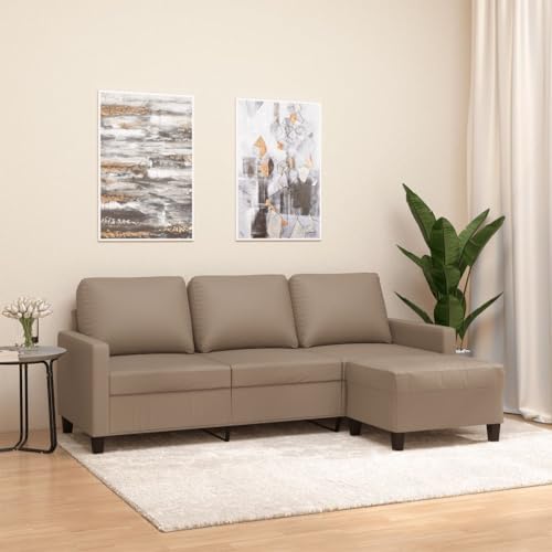 XINCXIN 3-Sitzer-Sofa, Platzsparende schlafcouch, Günstig gästesofa Sofas, Gästesofa, Wohnzimmer Sofa bodensofa, Geeignet für Study Apartments mit Hocker Cappuccino-Braun 180 cm Kunstleder XINCXIN 3-Sitzer-Sofa, Platzsparende schlafcouch, Günstig gästesofa Sofas, Gästesofa, Wohnzimmer Sofa bodensofa, Geeignet für Study Apartments mit Hocker Cappuccino-Braun 180 cm Kunstleder von XINCXIN