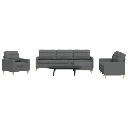 XINCXIN 4-TLG. Sofagarnitur, Wohnzimmer Sofa bodensofa, Platzsparende schlafcouch, Gästesofa Sofa Set, Günstig gästesofa Sofas, Geeignet für Study 0ffice Living Rooms mit Fußhocker Dunkelgrau Stoff XINCXIN 4-TLG. Sofagarnitur, Wohnzimmer Sofa bodensofa, Platzsparende schlafcouch, Gästesofa Sofa Set, Günstig gästesofa Sofas, Geeignet für Study 0ffice Living Rooms mit Fußhocker Dunkelgrau Stoff von XINCXIN