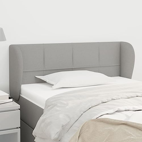 XINCXIN Kopfteil, wandkissen wandpolster schlafzimmermöbel modern Bett kopfteil headboard for Bed mit Ohren Hellgrau 103x23x78/88 cm Stoff XINCXIN Kopfteil, wandkissen wandpolster schlafzimmermöbel modern Bett kopfteil headboard for Bed mit Ohren Hellgrau 103x23x78/88 cm Stoff von XINCXIN