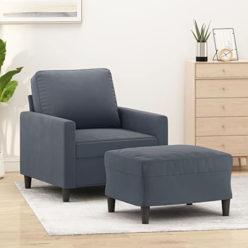 XINCXIN Sessel, Platzsparende schlafcouch, Wohnzimmer Sofa bodensofa, Günstig gästesofa Sofas, Gästesofa Sofa Set, Geeignet für Attics Study Living Rooms Bedrooms mit Hocker Dunkelgrau 60 cm Samt XINCXIN Sessel, Platzsparende schlafcouch, Wohnzimmer Sofa bodensofa, Günstig gästesofa Sofas, Gästesofa Sofa Set, Geeignet für Attics Study Living Rooms Bedrooms mit Hocker Dunkelgrau 60 cm Samt von XINCXIN