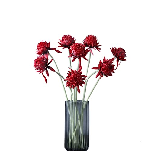 XIZHI Künstliche Artischocke, 59,9 cm, künstliche Artischocke, Gemüse, Blumenstrauß für Hochzeit, Party, Heimdekoration, Bürodekorationen (rot) von XIZHI