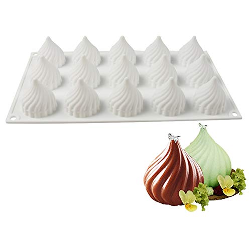 XLZSP Zwiebelform Silikon Backform 3D Mousse Kuchen Backformen DIY Werkzeug Dessert Käse Backform Gebäck Trüffel Pudding Gelee Seife Kerze Ton Harz Herstellung Formen (MK-9) von XLZSP