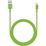 XLAYER 214090 1 x USB A Stecker auf 1 x Apple Lightning Stecker Lade- und Sync-Kabel 1 m Grün von XLayer