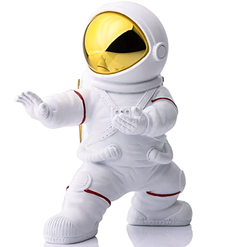Astronauten-Figur, Astronauten-Dekor, Raumdekoration für Männer, weiße und goldene Kung-Fu-Astronauten-Statuen, Raumfahrer, Weltraum-Schreibtisch-Dekor für Männer, Astronauten-Männer-Zimmerzubehör von XMGZQ
