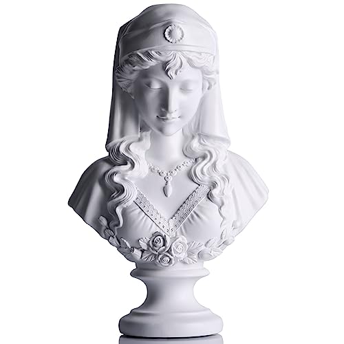 XMGZQ 31 cm griechische Statue von Diana, klassische römische Büste, griechische Mythologie-Skulptur für Heimdekoration, Artemis-Statuen von XMGZQ