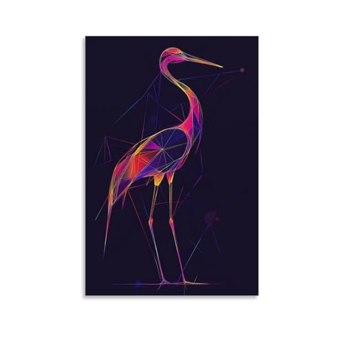 XMHMYHZJ Bunte abstrakte Kran-Silhouette, definiert durch elegante lineare Geometrie auf reinem, festem Hintergrund. Wandkunst, Wandbild, moderne Dekoration, hängendes Kunstposter, 50 x 75 cm XMHMYHZJ Bunte abstrakte Kran-Silhouette, definiert durch elegante lineare Geometrie auf reinem, festem Hintergrund. Wandkunst, Wandbild, moderne Dekoration, hängendes Kunstposter, 50 x 75 cm von XMHMYHZJ