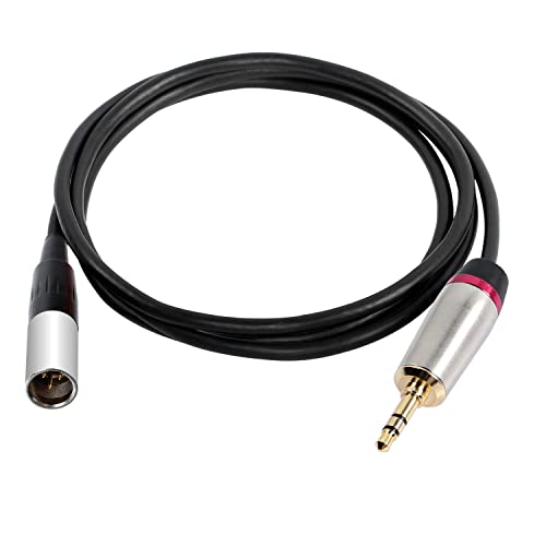 3,5 mm 1/8 auf Mini-XLR-Adapterkabel, 3,5 mm TRS Tereo Audio auf Mini XLR 3-poliger Stecker, Konverterkabel, 1 m von XMSJSIY