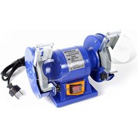 Doppelschleifer 150W Schleifscheiben-Ø 125mm mit Grobschleifscheibe und Feinschleifscheibe - blau - Xpotool von XPOTOOL