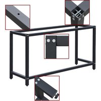 Werkbankgestell B50xL125xH80cm Tischgestell Arbeitstisch Werkbank Packtisch Tisch Gestell von XPOTOOL