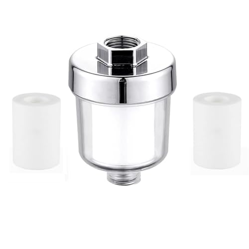 Duschfilter Shower Filter for Hard Water Kalkfilter Dusche Duschkopf Kalkfilter XUEHOU Wasserhahn Filter mit 2 Filterpatronen für Badezimmer Küche Hartes Wasser von XUEHOU