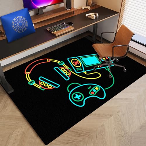 160 x 200 cm Gaming Teppich Stuhlunterlage| Bodenschutzmatten für Bürostühle| Unterlage Schreibtischstuhl| Bürostuhl Matte für Stühle| Schutzmatte für Teppichböden| Parkett| Hartböden| Fliesen von XentFngxCCtasy