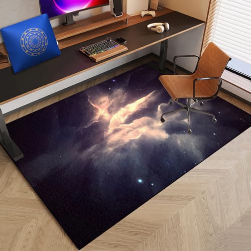 180 x 230 cm Gaming Teppich Stuhlunterlage| Bodenschutzmatten für Bürostühle| Unterlage Schreibtischstuhl| Bürostuhl Matte für Stühle| Schutzmatte für Teppichböden| Parkett| Hartböden| Fliesen von XentFngxCCtasy