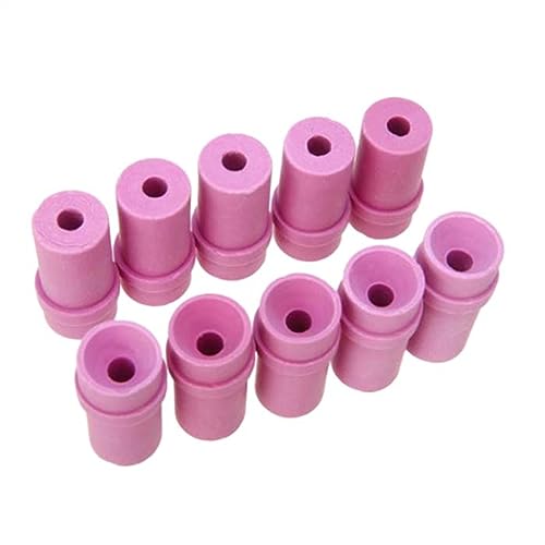 XiBany Keramik-Sandstrahldüse, Luft-Sandstrahler for pneumatische Strahlwerkzeuge, 10 Stück/Set (Color : Pink, Size : 10PCS 5mm) von XiBany