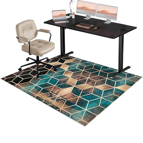 Xiao Ren Bodenschutzmatte Bürostuhl Teppich Unterlage, Bodenschutzmatte Gaming, Gaming Teppich Stuhlunterlage, Computerstuhl Teppiche, Bürostuhl Unterlage für Stühle Hohe Dichte Anti-Silp 60x100cm Xiao Ren Bodenschutzmatte Bürostuhl Teppich Unterlage, Bodenschutzmatte Gaming, Gaming Teppich Stuhlunterlage, Computerstuhl Teppiche, Bürostuhl Unterlage für Stühle Hohe Dichte Anti-Silp 60x100cm von Xiao Ren