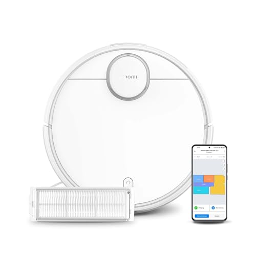 Xiaomi Robot Vacuum S12 Saug- & Wischroboter, Smart Reinigungsplan mit LDS Navigation, 4000 Pa Saugkraft, 130 Min Laufzeit, Teppich Tierhaare Hartböden, Ladestation, APP Steuerung, Google & Alexa von Xiaomi