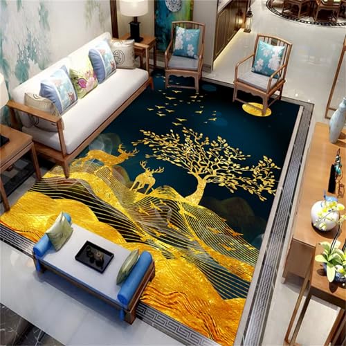 Xiaosua Natur Teppich Gelb Teppich Nach Maß 120X160CM Vorzimmer Teppich 3Ft 11.2''X5Ft 3'' von Xiaosua