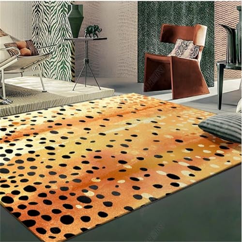 Xiaosua Teppich Natur Orange Farbe Orientalischer Teppich 130X200CM Couch Teppich Wohnzimmer 4Ft 3.2''X6Ft 6.7'' von Xiaosua