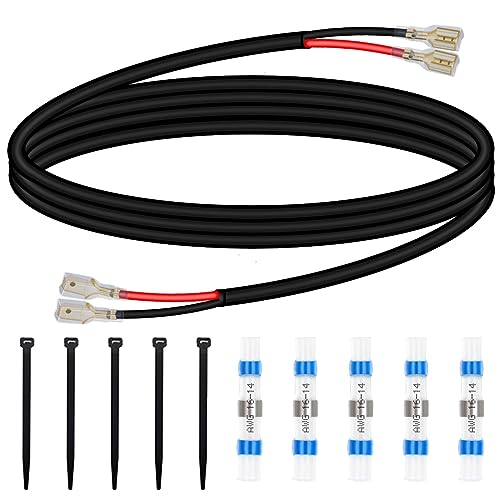 Xiatiaosann 16AWG Led Light Bar Kabelbaum Verlängerungskabel-Kit 12/24V LED Nebelscheinwerfer Kabelbaum verzinnt Kupfer PVC elektrische Kabel 4m/13ft für Automotive mit Kabelbinder, Schrumpfschlauch von Xiatiaosann