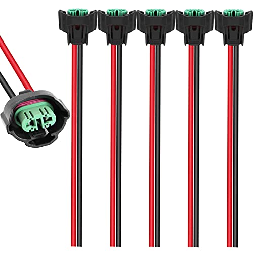 Xiatiaosann H11 H8 Weiblich Kabelbaum Steckdose für LED Scheinwerfer Nebelscheinwerfer, Stecker Buchse Adapter für H8 H9 H11 880 881 H27, mit 15cm Draht-Pigtails, 5 Stück von Xiatiaosann