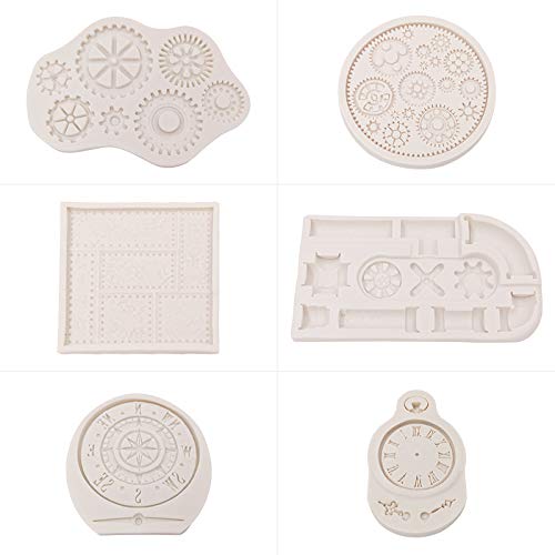 Xidmold 6 Stücke Steampunk Stil Uhr Rad Gießform Zahnräder Silikonform Decorative Schokolade Kuchen Fondantform Backform Tortedeko Silikon Formen Backformen Tonform Backen Schimmel Resin Moulds Xidmold 6 Stücke Steampunk Stil Uhr Rad Gießform Zahnräder Silikonform Decorative Schokolade Kuchen Fondantform Backform Tortedeko Silikon Formen Backformen Tonform Backen Schimmel Resin Moulds von Xidmold