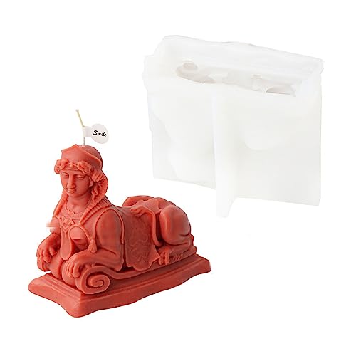 Xidmold Ägyptisches Sphinx Silikonform Kerzenform Kuchen Silikon Formen für Fondant, Seife, Sojawachs Kerzen, Statue, Handwerk von Xidmold