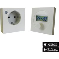 XIMAX Funk-Thermostat Steckdosen-Set, (BxLxT): 8 x 8 x 1,4 cm, weiß, kunststoff - weiss von Ximax