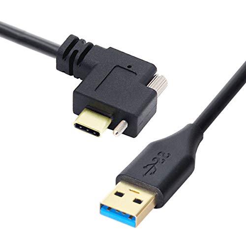 Xiwai USB 3.1 Typ-C Single Screw Locking to Standard USB 3.0 Datenkabel 90 Grad für Kamera (1,2 m) von xiwai