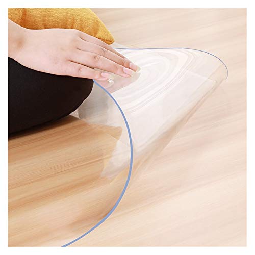 XuuSHA Transparenter Teppich Home Anti-Scratch-Matte Wohnzimmer Easy Saubere Bodenschutz Schlafzimmer Anti-Scratch-Teppiche Bürostuhl-Matte (Color : Transparent1mm, Size : 60x90cm) von XuuSHA