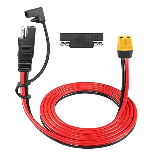 SAE zu XT60 Kabel 12AWG YACSEJAO 4.9FT XT60 zu SAE Buchse Adapter Kabel mit SAE Polarität Reverse Adapter für Solar Generator Portable Power Station von YACSEJAO