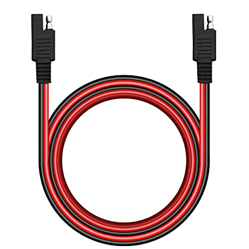 YACSEJAO SAE auf SAE Verlängerungskabel, 18 AWG, robuster Kabelbaum für Solarmodul, Batterie, Tender, Motorrad, Autos, Traktor und mehr,1,5 m von YACSEJAO