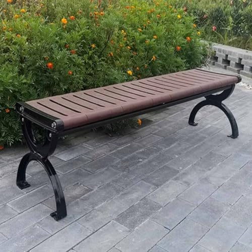 YAERLE Garden Benches for Outdoors, Metal Bench Outdoor Weather Proof,Seater Garden Bench for Porch,Lawn,Yard (Size : 120x40x39cm) von YAERLE