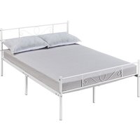 Doppelbett Metallbett , Metall Bettrahmen, Moderner Doppelbettgestell, Stabiler Gästebett, Doppel Bettgestell mit Lattenrost für Gästezimmer, von YAHEETECH