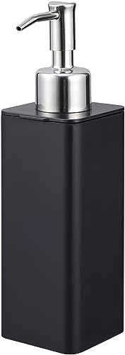 Yamazaki 4829 Tower Handseifenspender mit Pumpe, ABS, schwarz, ABS Harz, Minimalistisches Design, 5,5 x 7 x 19,5 cm (LxBxH) von YAMAZAKI