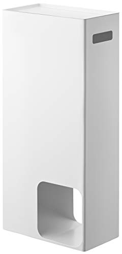 Yamazaki 3455 TOWER Toilettenpapierspender, weiß, Stahl, Minimalistisches Design von YAMAZAKI