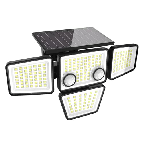 YD LIFE Solarlampen für Außen 1200lm,188 LED Solarleuchte Solar Wandleuchte Doppelsensoren mit 270°Beleuchtungswinkel,IP65 Wasserdichte,Solarflutlicht für Garten Garage Terrasse von YD LIFE