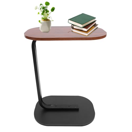 YESTAIM Beistelltisch C-Form Modern Design Wohnzimmertisch Couch Eleganter Kleiner Sofatisch Betttisch Kaffeetisch Nachttisch Schlafzimmer Wohnzimmer 60 * 45 * 30cm Walnussfarben Schwarz YESTAIM Beistelltisch C-Form Modern Design Wohnzimmertisch Couch Eleganter Kleiner Sofatisch Betttisch Kaffeetisch Nachttisch Schlafzimmer Wohnzimmer 60 * 45 * 30cm Walnussfarben Schwarz von YESTAIM