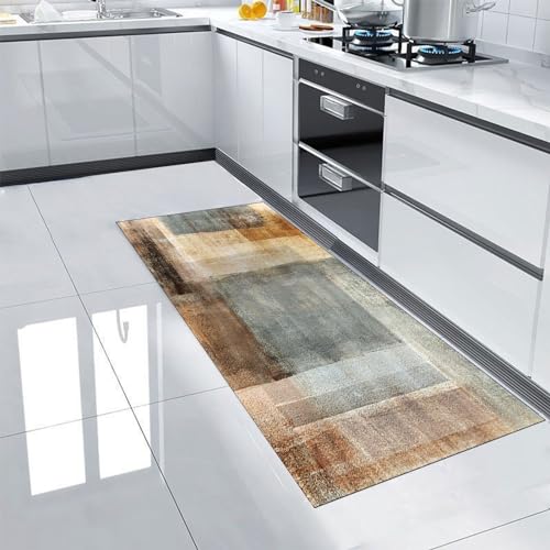 YHQGSY 40x80 cm Teppiche Läufer Flur Teppich,Läufer Flur Teppich,Waschbar Flur Teppich Läufer Flachgewebe Teppich Bettvorleger Schlafzimmer Teppich mit Teppich für Wohnzimmer,Küche von YHQGSY