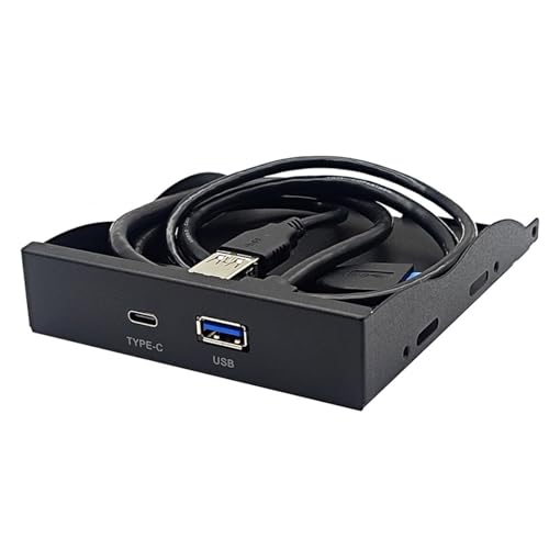 YIAGXIVG USB3.0+TypeC Diskettenlaufwerk Panel Spart Platz Hält Den Computer Sauber Geeignet Für Desktops Und Selbstgebaute PCs USB3.0+Type C Panel von YIAGXIVG