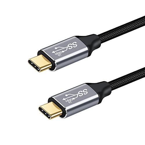 YIWENTEC USB C auf USB C m?nnlich 1 m Kabel, USB C Datenkabel USB 3.1 Gen 2 10 Gbps Data Transfer USB C 100 W Kabel, 4K 60 Hz USB C Display Cable von YIWENTEC